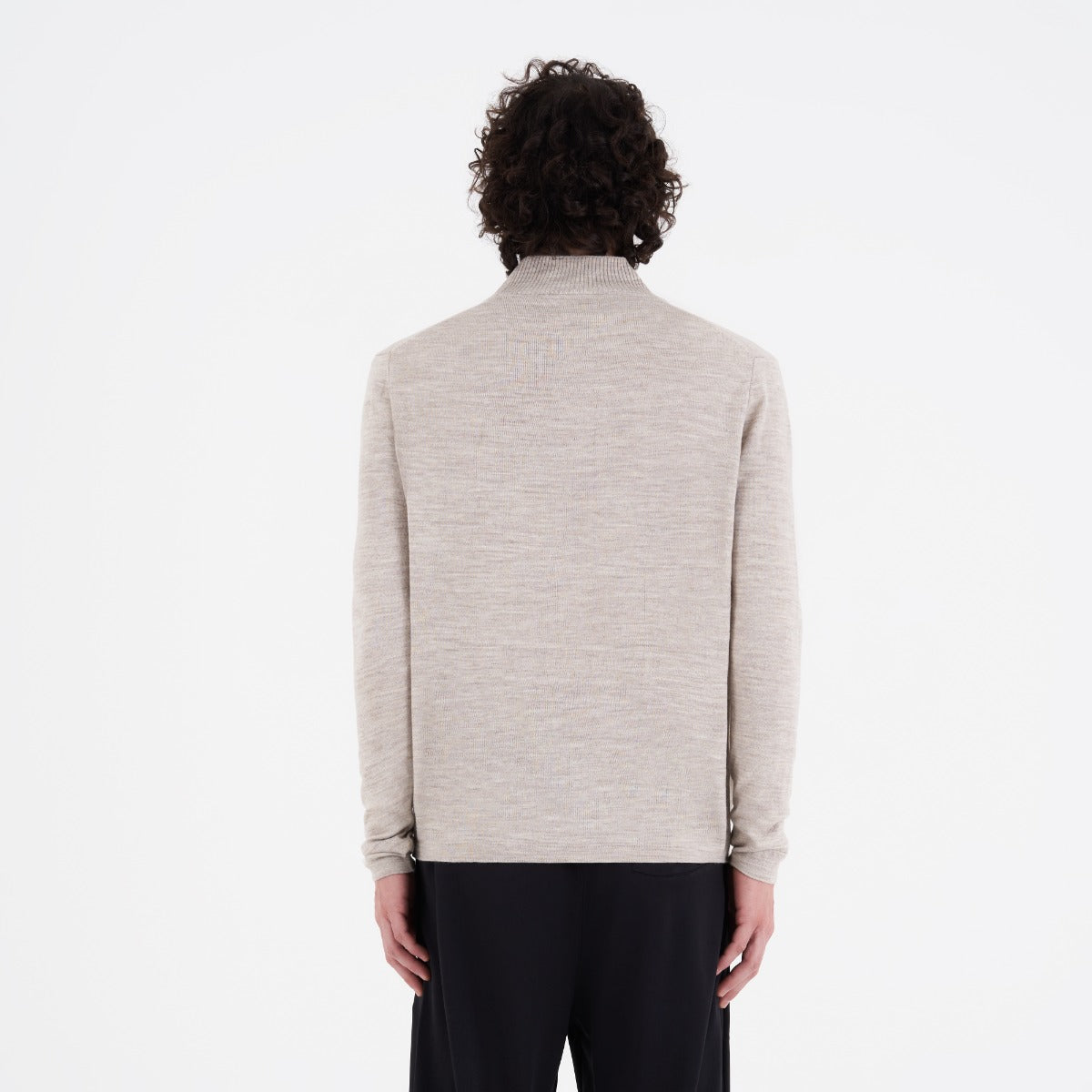 PRE ORDER - High Neck Long Sleeve - Beige