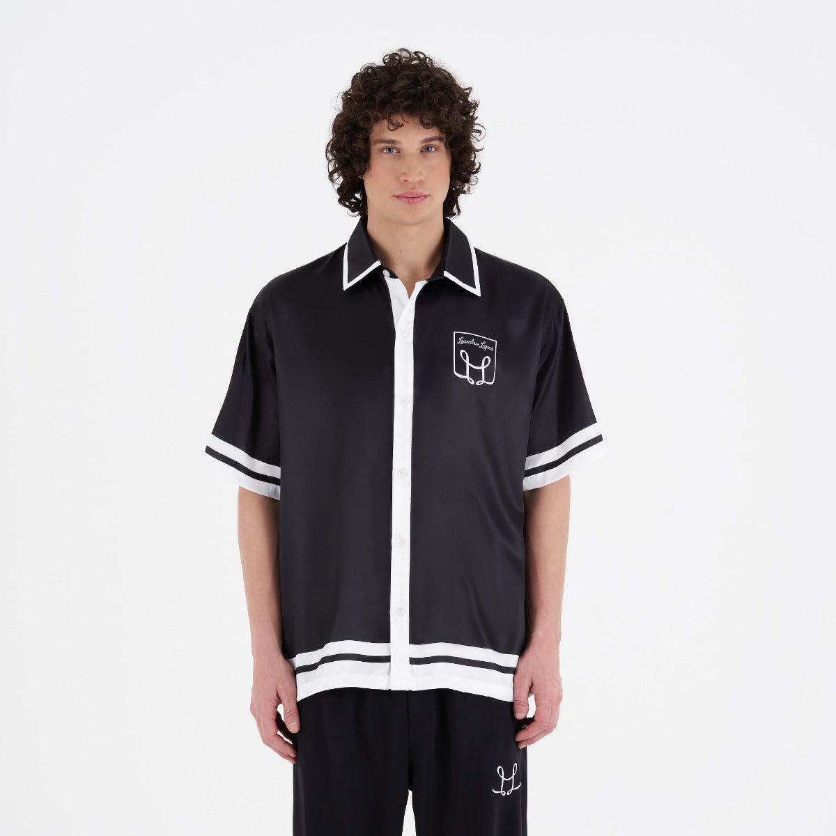 PRE ORDER - Satin Shirt - Black