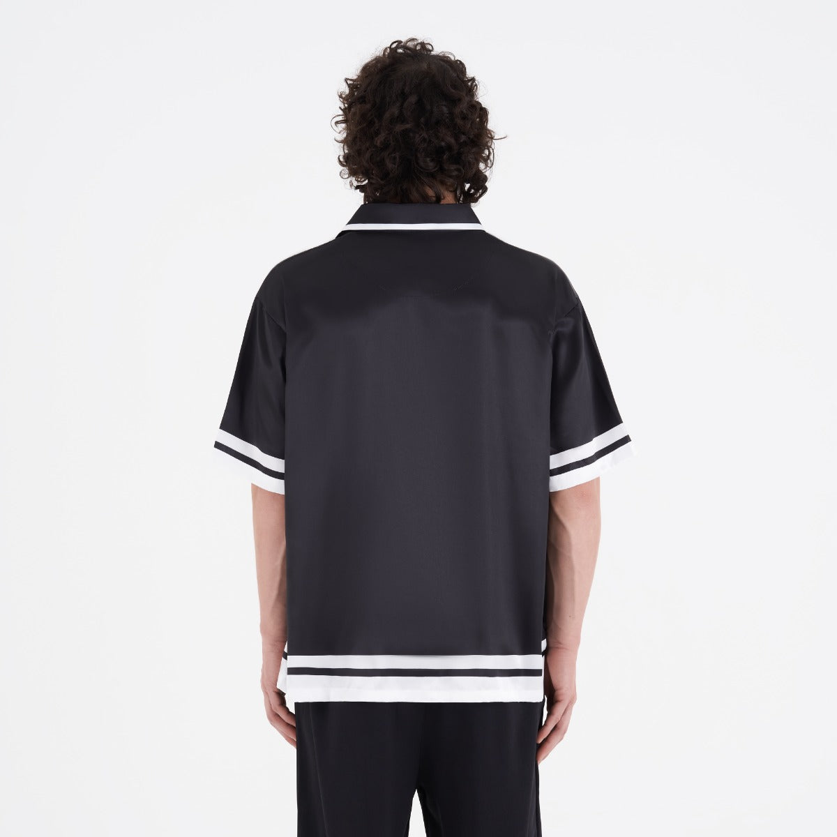 PRE ORDER - Satin Shirt - Black
