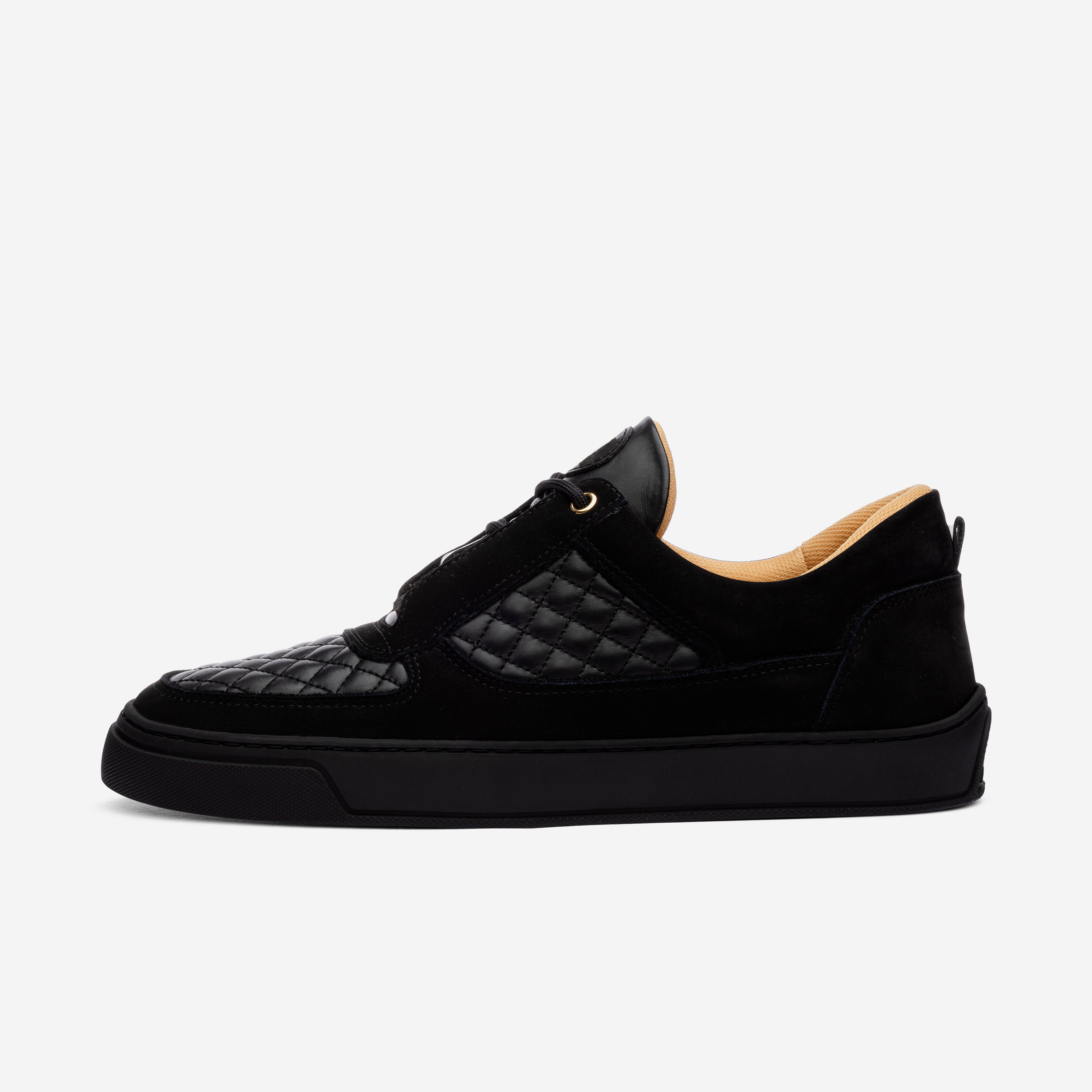 Low Top - Faisca - Black Nubuk Gold