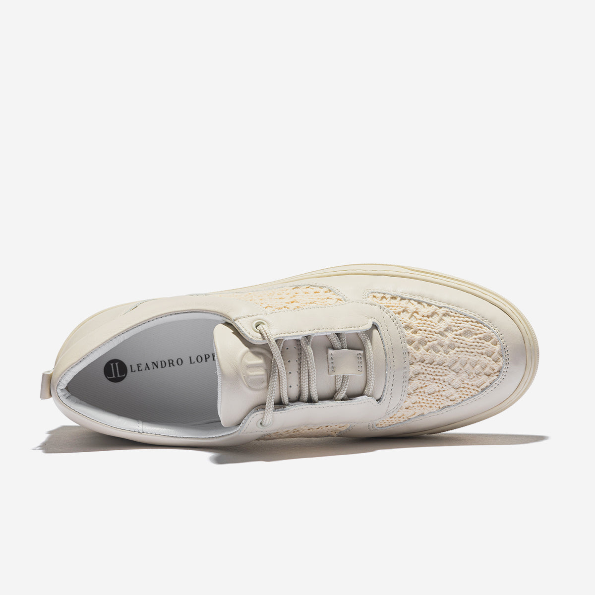 Low Top - Faisca - Beige Knit