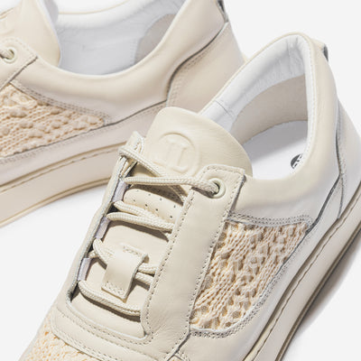 Low Top - Faisca - Beige Knit