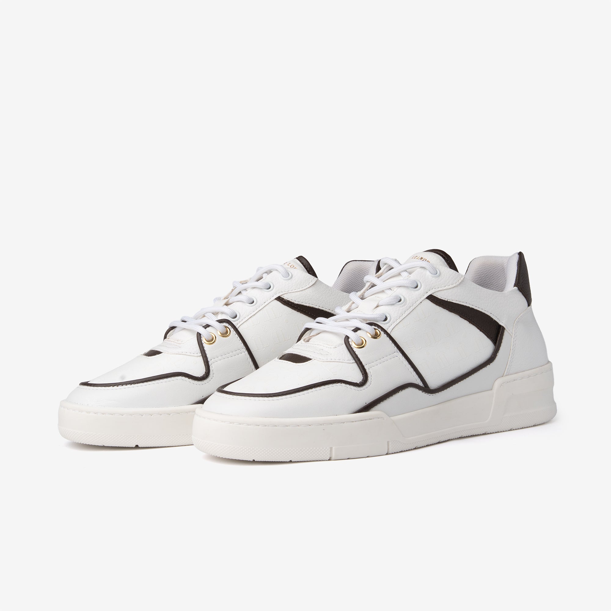 Low Top - Jordy V - White-Brown 2.0