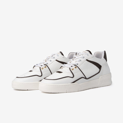 Low Top - Jordy V - White-Brown 2.0