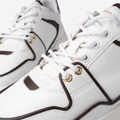 Low Top - Jordy V - White-Brown 2.0