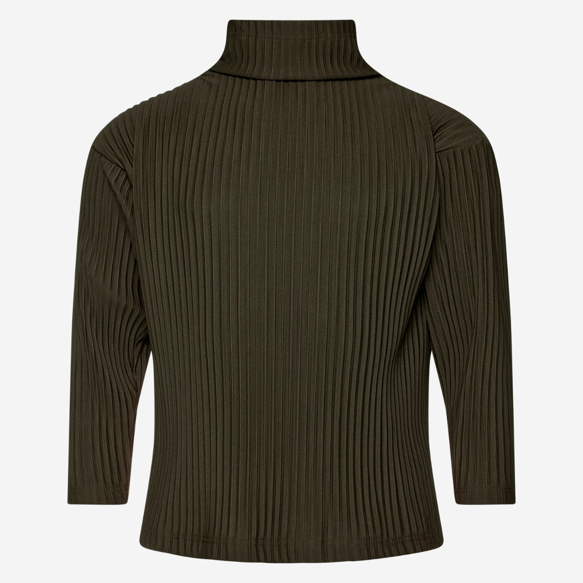PRE ORDER - Turtleneck Sweater Plissee - Khaki