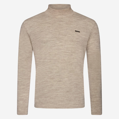 PRE ORDER - High Neck Long Sleeve - Beige