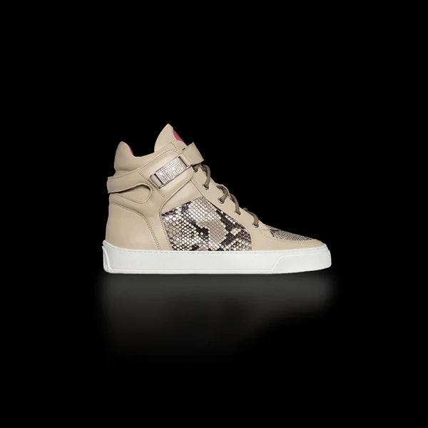 Python Hi Top Sneakers PRE ORDER - High Top - Mosh - Glitter Diamond Python – Leandro Lopes