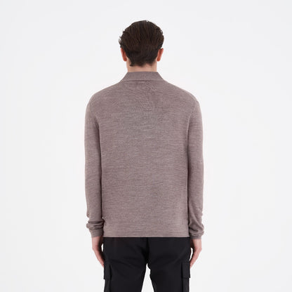 PRE ORDER - High Neck Long Sleeve - Brown