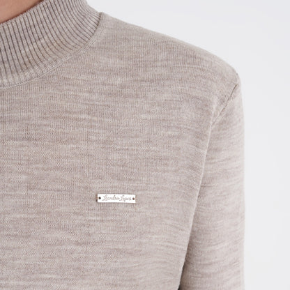 PRE ORDER - High Neck Long Sleeve - Beige