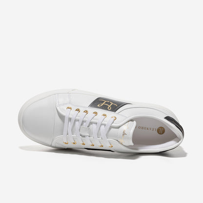 Low Top - Felix - White-Black-Gold