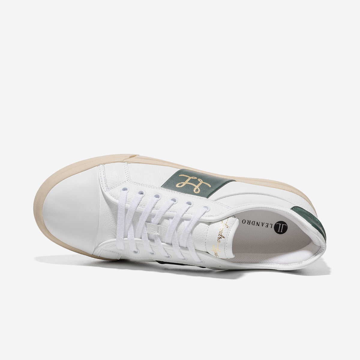 Low Top - Felix - White-Green-Gold