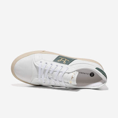 Low Top - Felix - White-Green-Gold