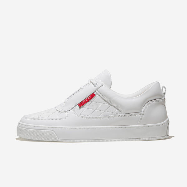 Low Top - Faisca - White / Red Label – Leandro Lopes