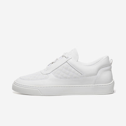 Low Top - Faisca - All White Perforate