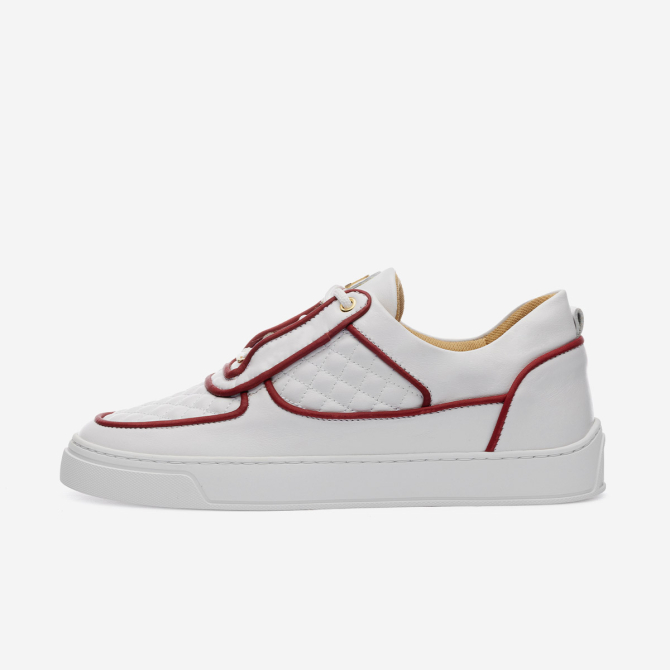 Low Top - Faisca - White-Red